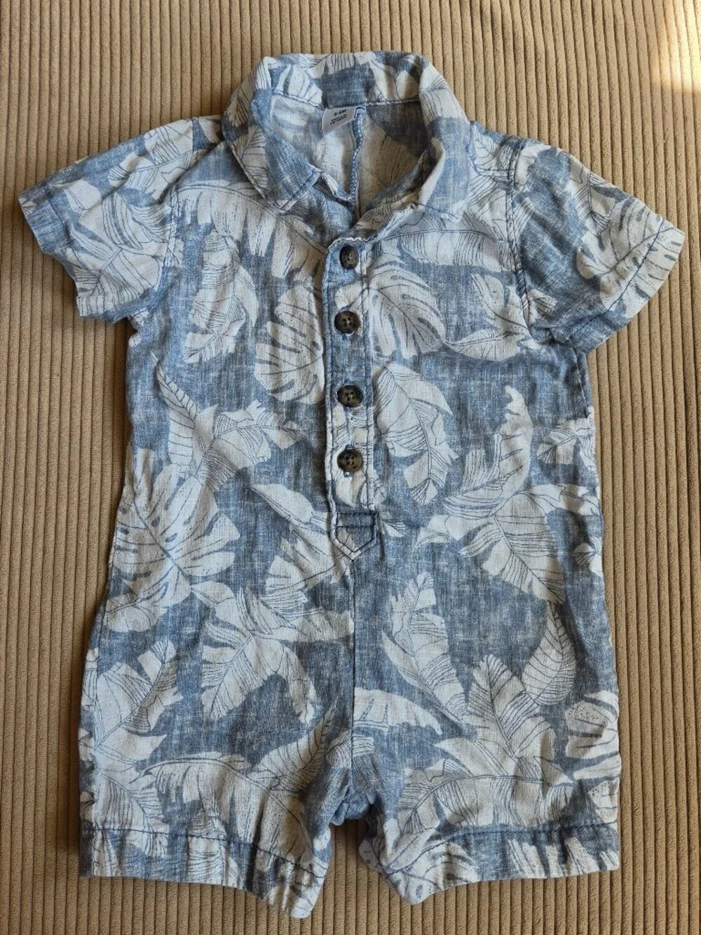 Baby Aloha Chambray One Piece - 3-6mos